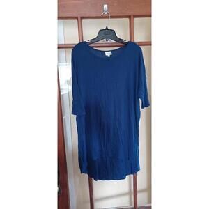Lularoe solid blue Irma M women's